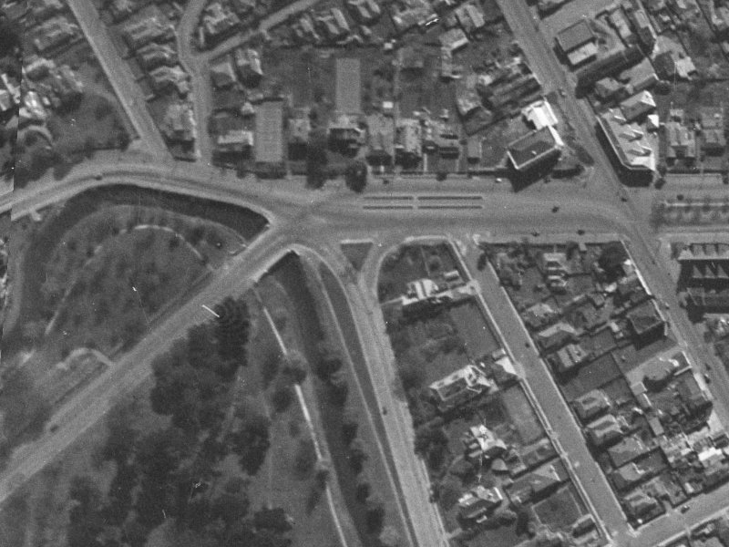 11 Bealey Avenue from the air, 1940-1944