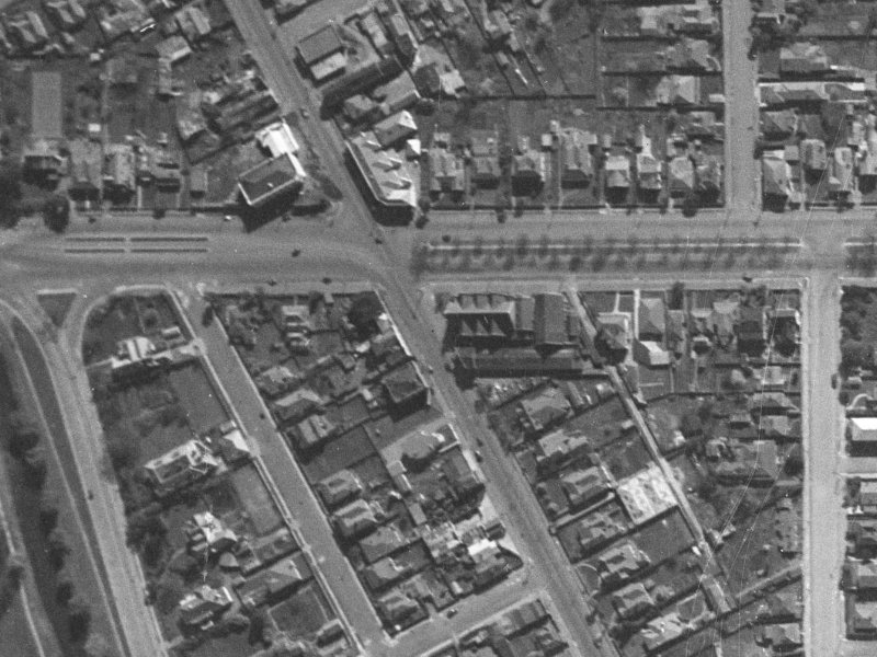 181 Victoria Street from the air, 1940-1944
