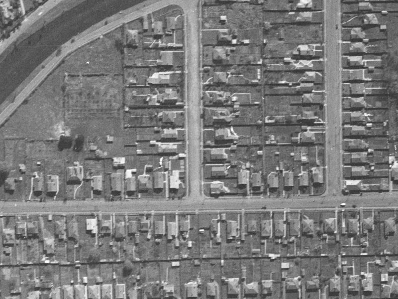 8 Bracken Street from the air, 1940-1944