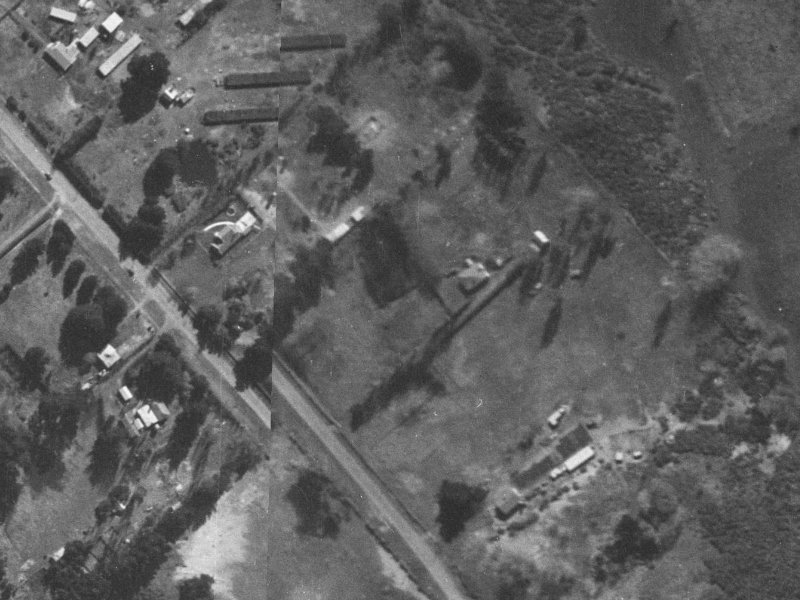8 Woodlands Place from the air, 1940-1944