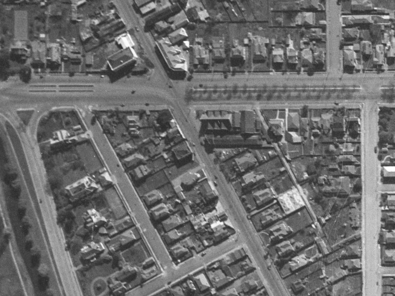 173 Victoria Street from the air, 1940-1944