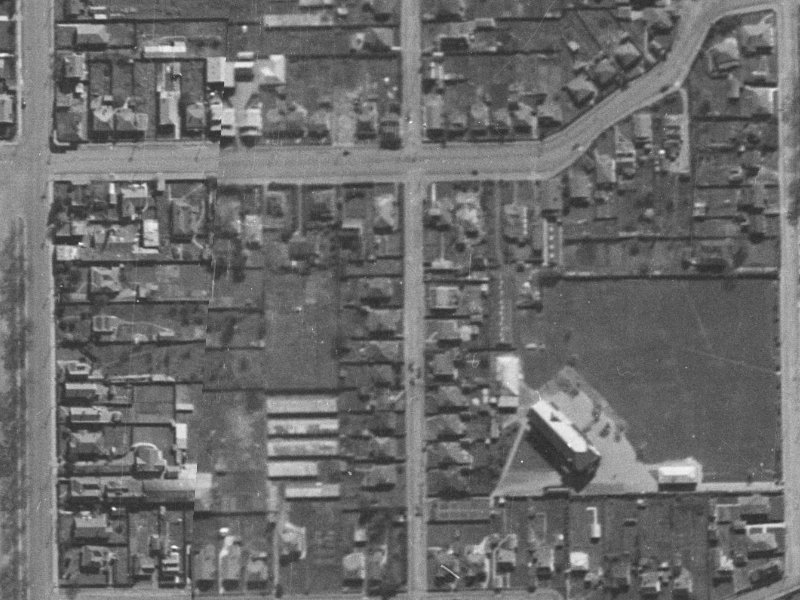 27 Perth Street from the air, 1940-1944