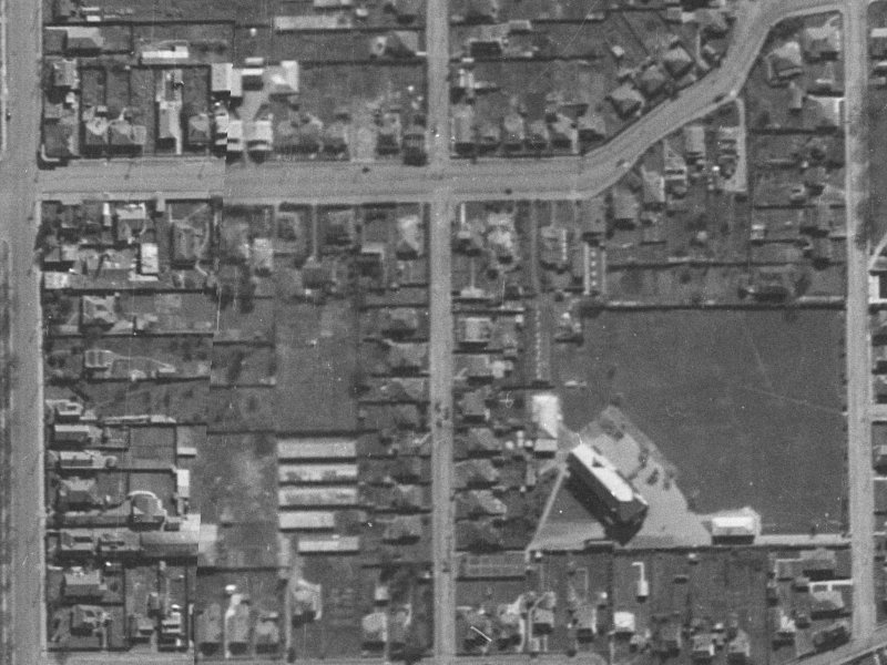 28A Perth Street from the air, 1940-1944