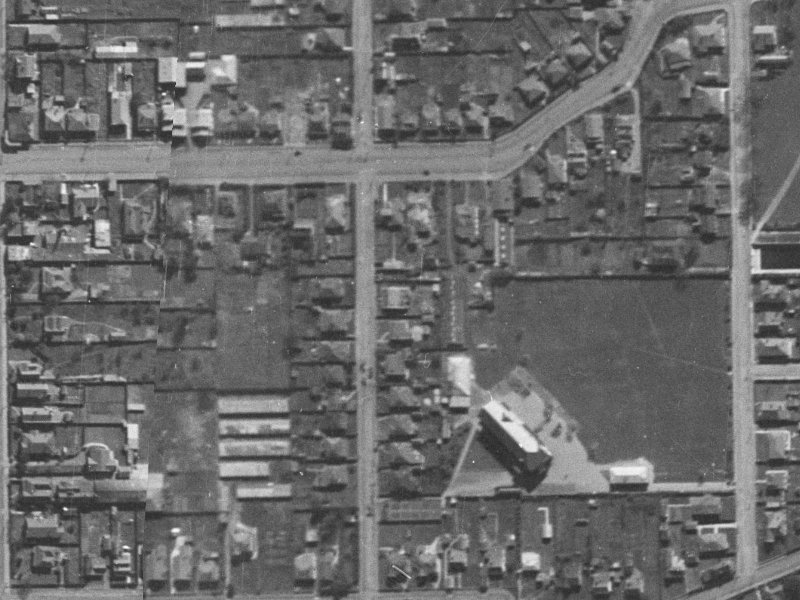 28B Perth Street from the air, 1940-1944