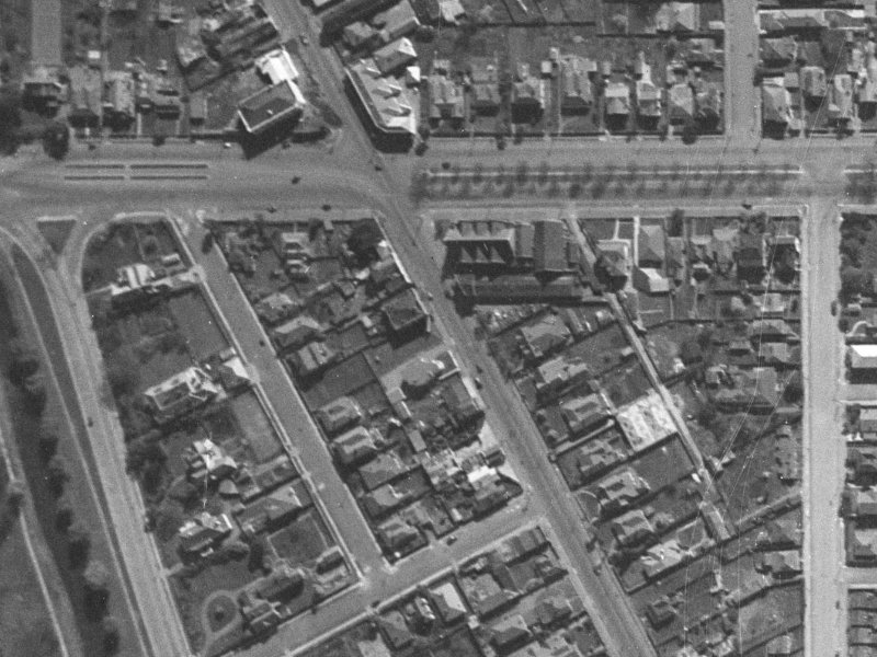 171 Victoria Street from the air, 1940-1944