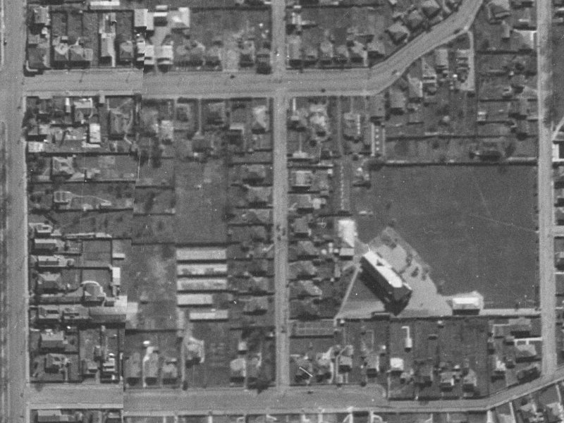 24 Perth Street from the air, 1940-1944