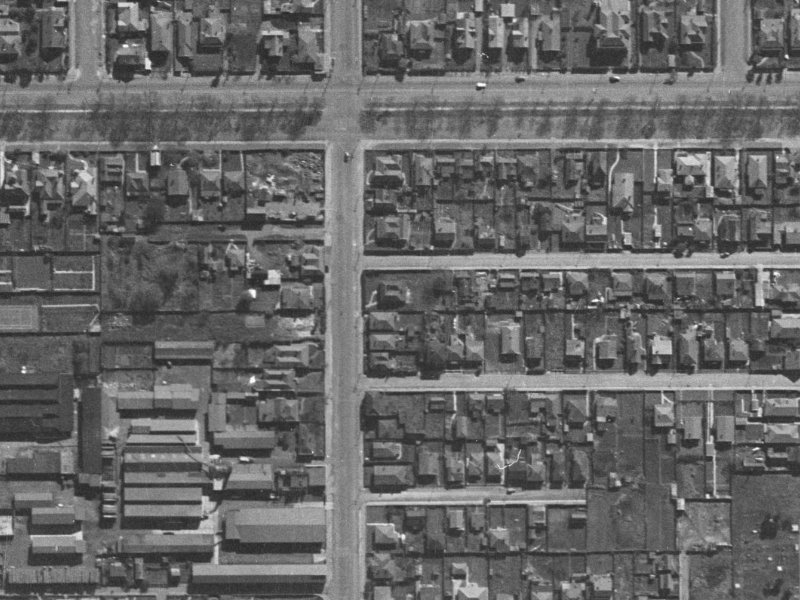 10 Otley Street from the air, 1940-1944