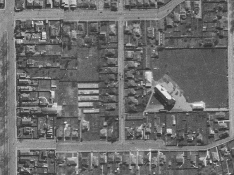15 Perth Street from the air, 1940-1944