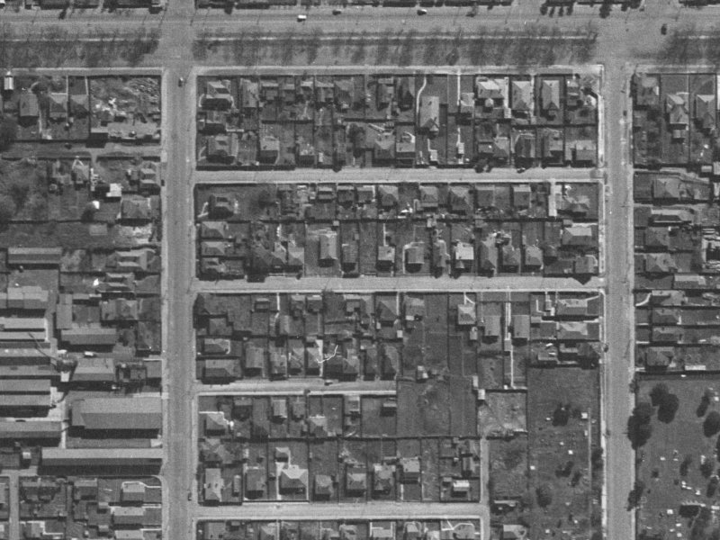 17 Melrose Street from the air, 1940-1944