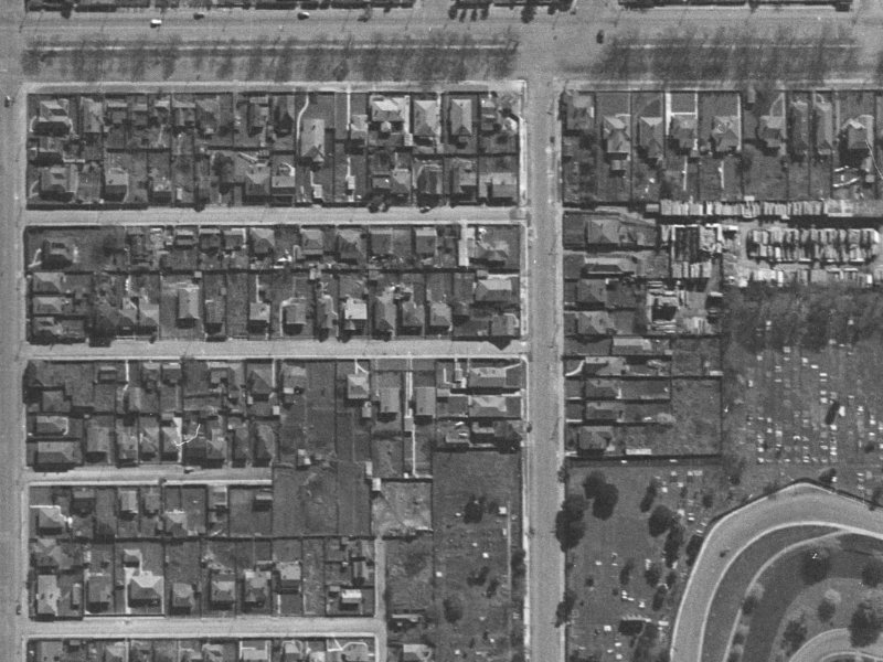 35 Melrose Street from the air, 1940-1944
