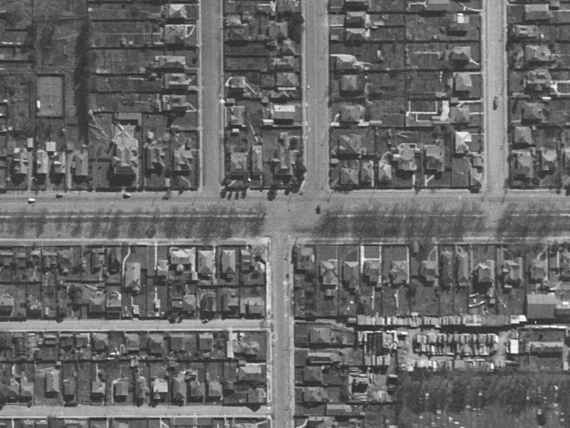 398 Barbadoes Street from the air, 1940-1944