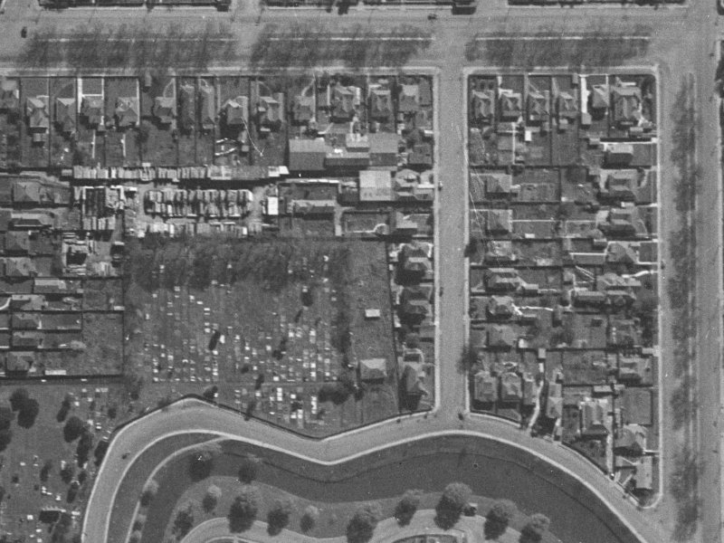 15 Churchill Street from the air, 1940-1944