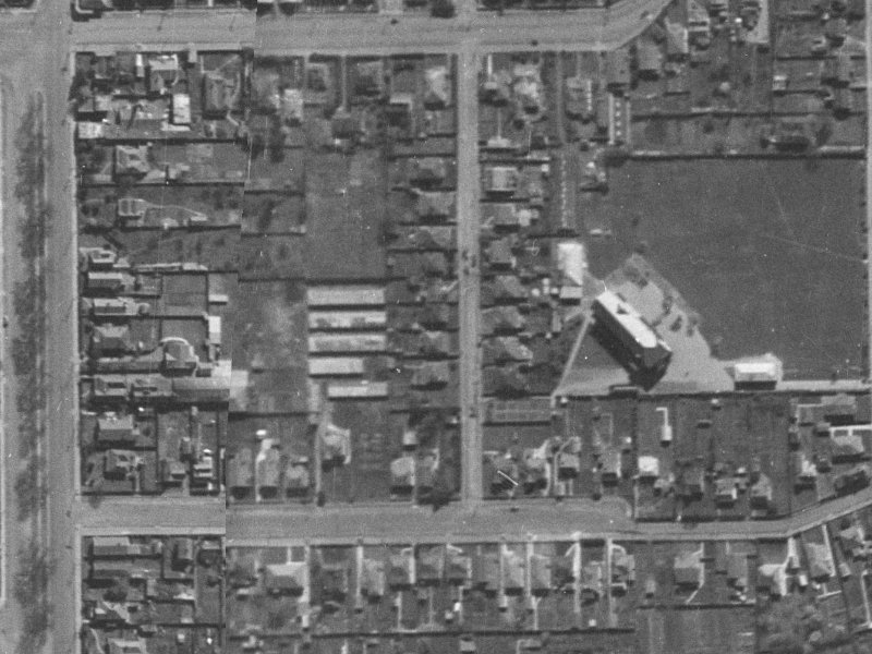 13 Perth Street from the air, 1940-1944