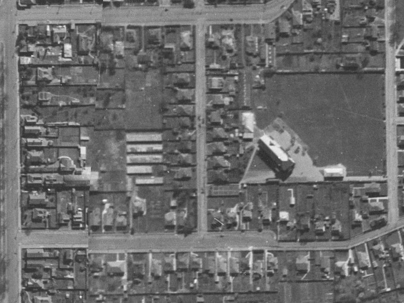 14 Perth Street from the air, 1940-1944