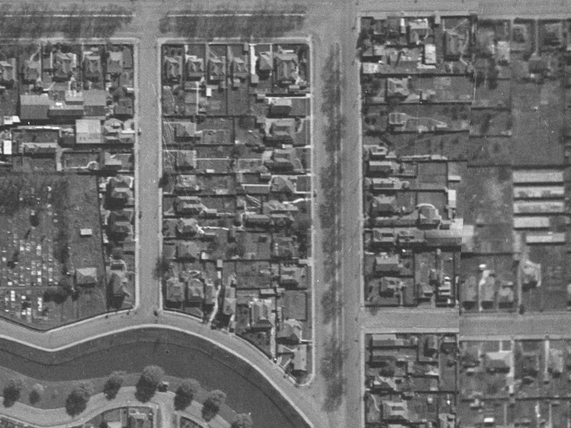 271 Fitzgerald Avenue from the air, 1940-1944