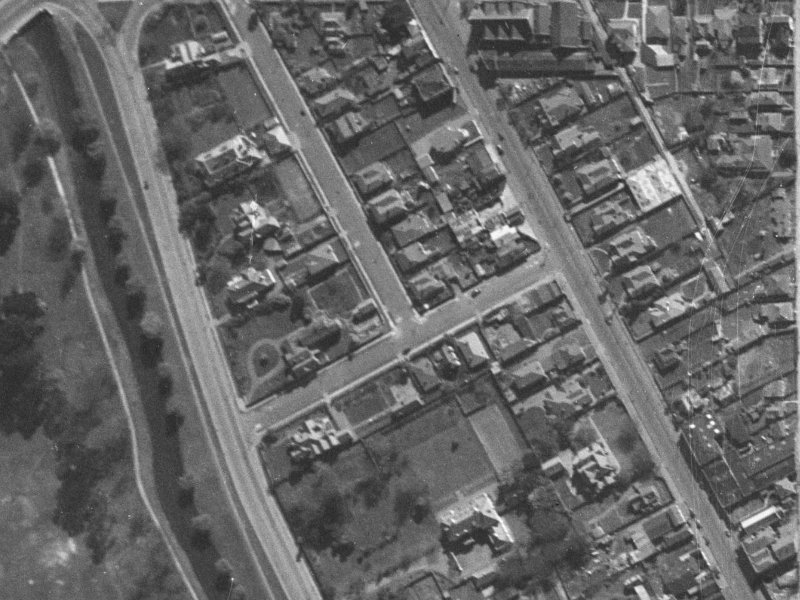 4B Dublin Street from the air, 1940-1944