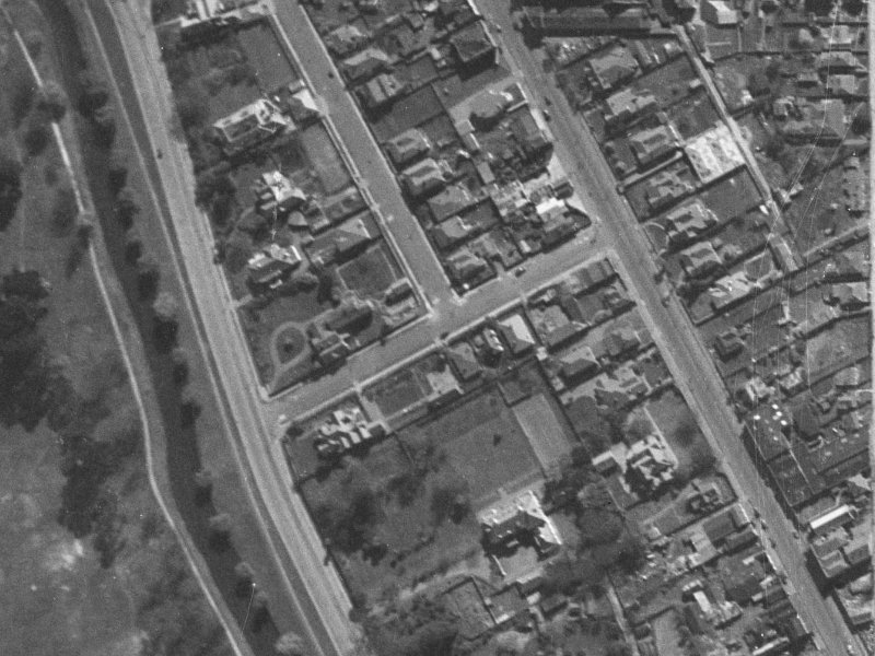 Dorset Street from the air, 1940-1944