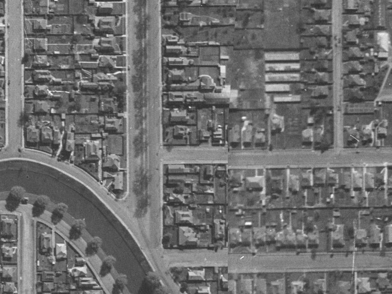 9 Alexandra Street from the air, 1940-1944