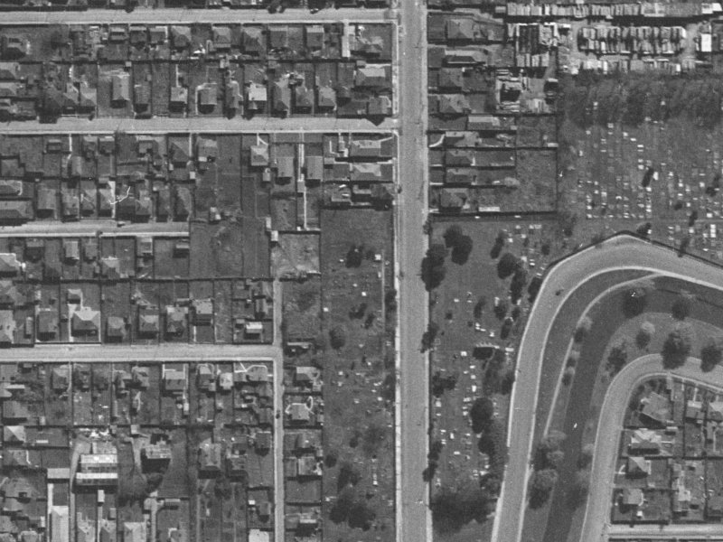 26 Ely Street from the air, 1940-1944