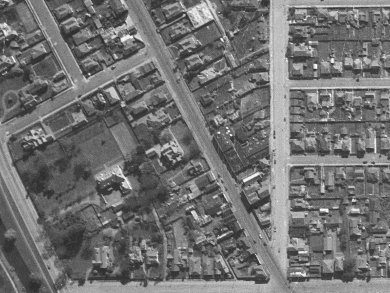 137 Victoria Street from the air, 1940-1944