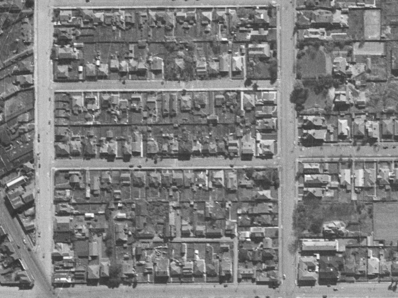 31 Conference Street from the air, 1940-1944
