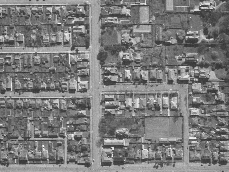24 Gracefield Avenue from the air, 1940-1944