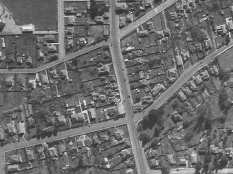239A Stanmore Road from the air, 1940-1944