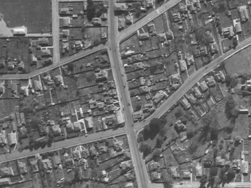 232 Stanmore Road from the air, 1940-1944