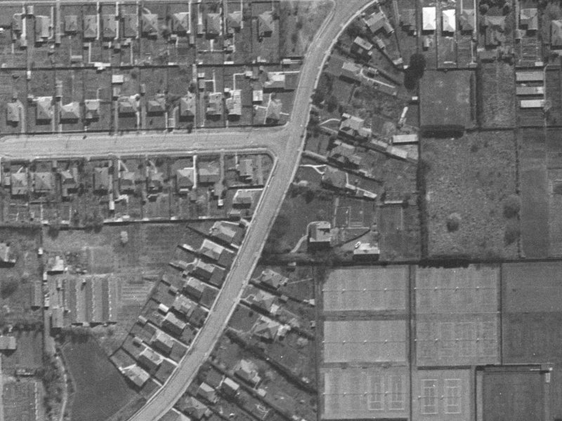 65 Patten Street from the air, 1940-1944