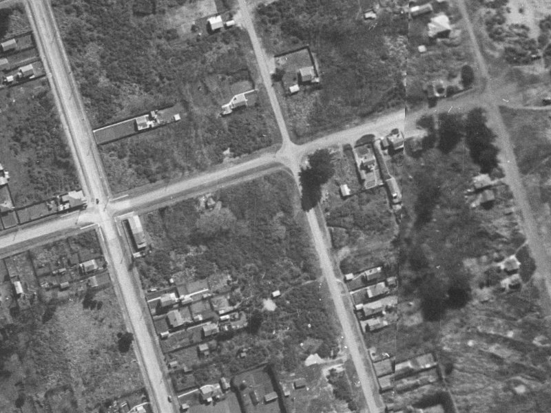 110 Pine Avenue from the air, 1940-1944