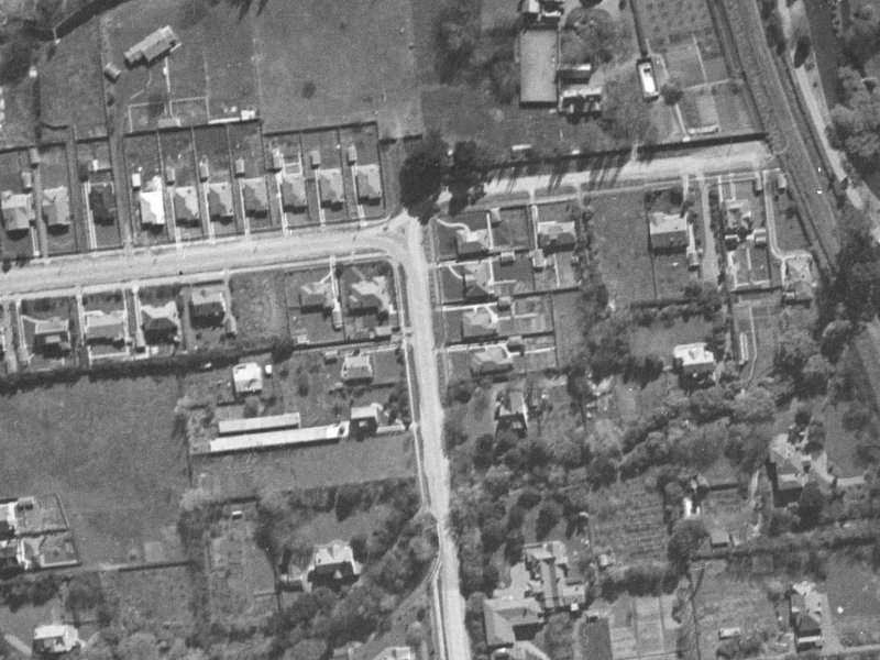 80A Harakeke Street from the air, 1940-1944