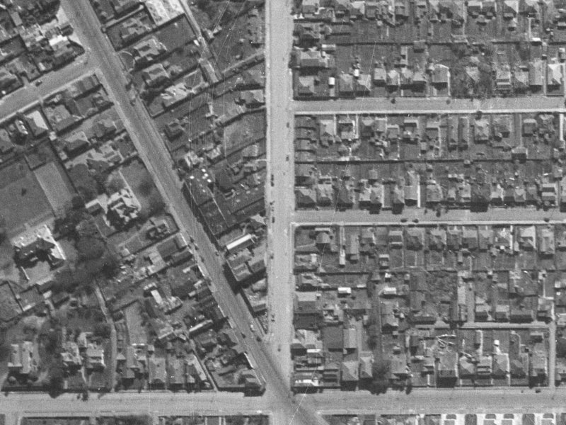 398 Montreal Street from the air, 1940-1944
