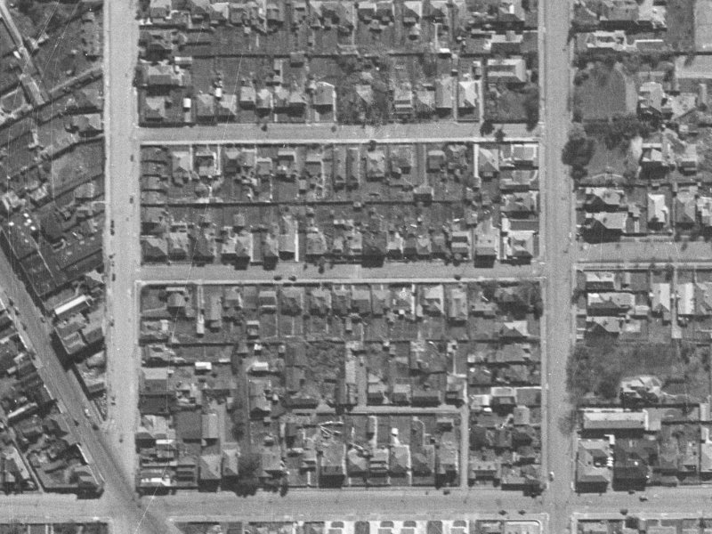 27A Conference Street from the air, 1940-1944