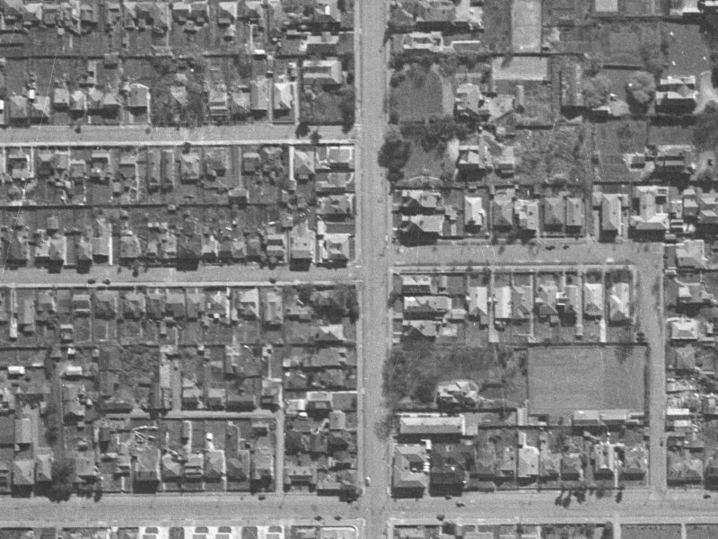 53 Conference Street from the air, 1940-1944