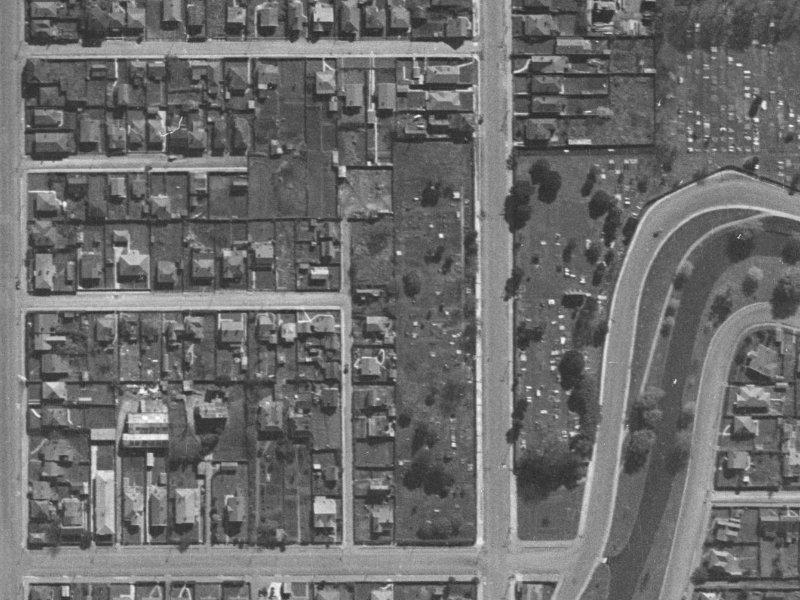 50 Ely Street from the air, 1940-1944
