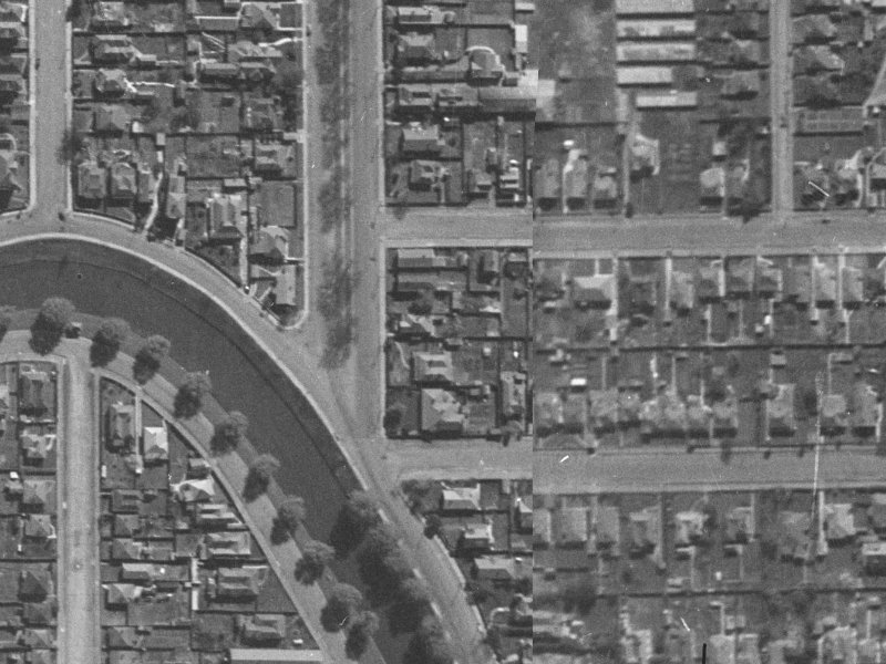 268B Fitzgerald Avenue from the air, 1940-1944