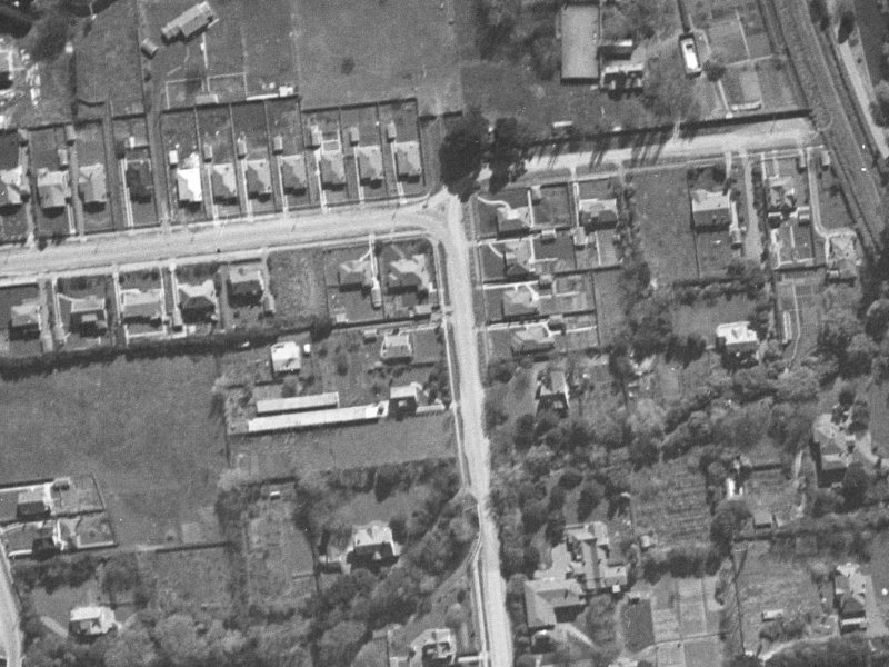 83 Harakeke Street from the air, 1940-1944