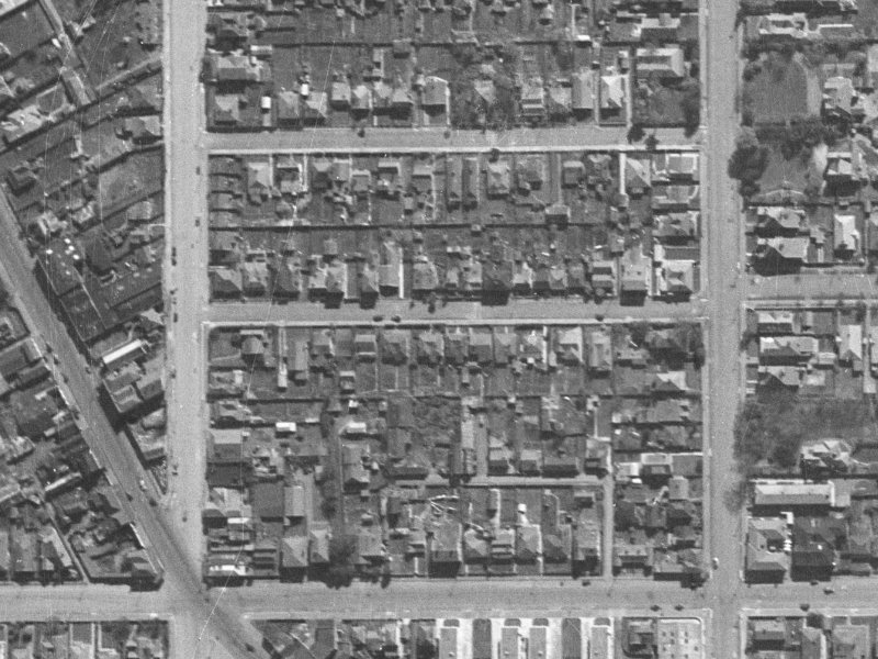 21 Conference Street from the air, 1940-1944