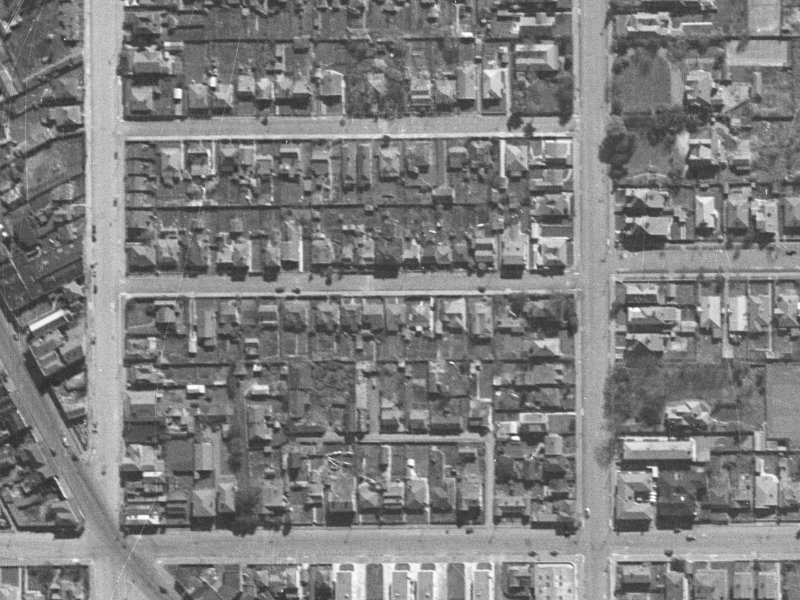27B Conference Street from the air, 1940-1944