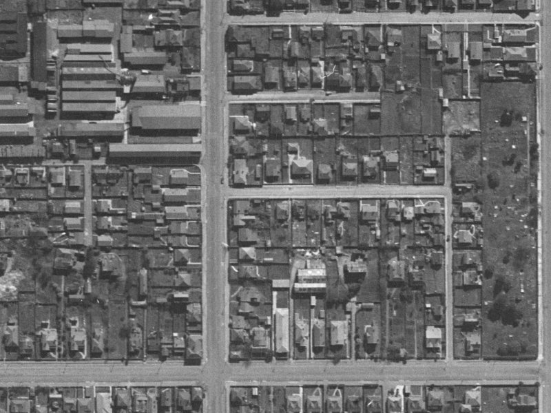 53 Ely Street from the air, 1940-1944