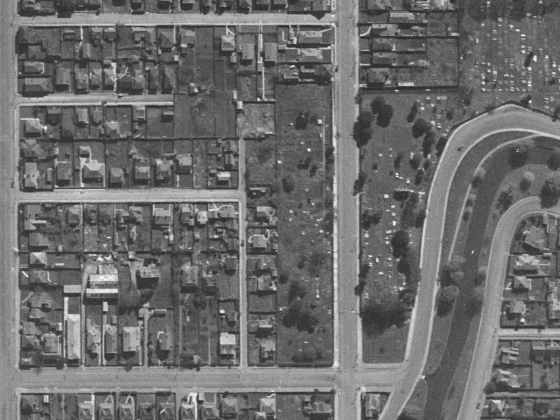 21 Ely Street from the air, 1940-1944