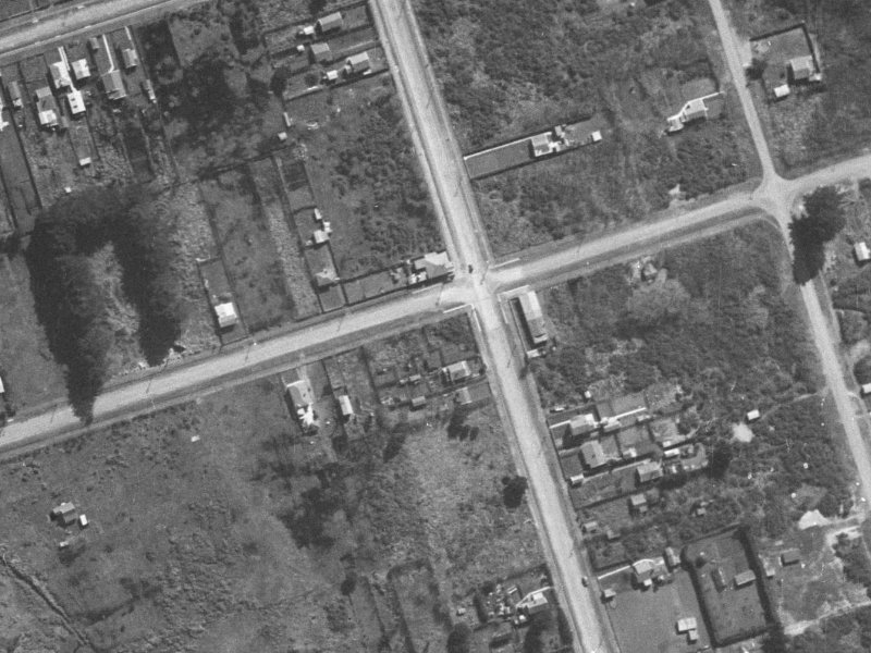 57 Bridge Street from the air, 1940-1944