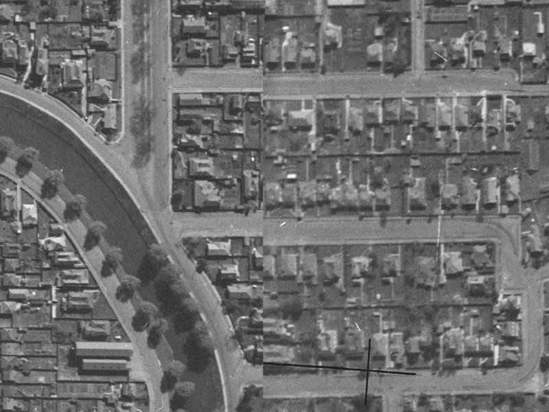 13 Heywood Terrace from the air, 1940-1944