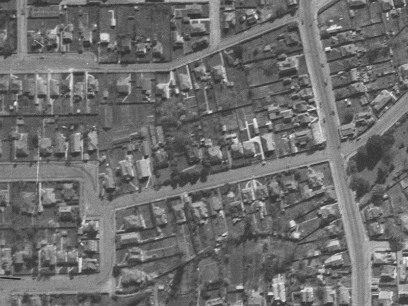 21 Draper Street from the air, 1940-1944
