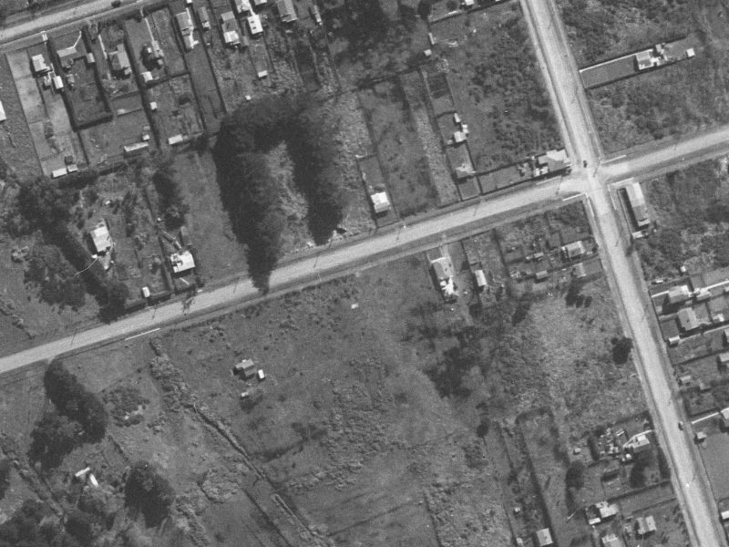 69 Bridge Street from the air, 1940-1944
