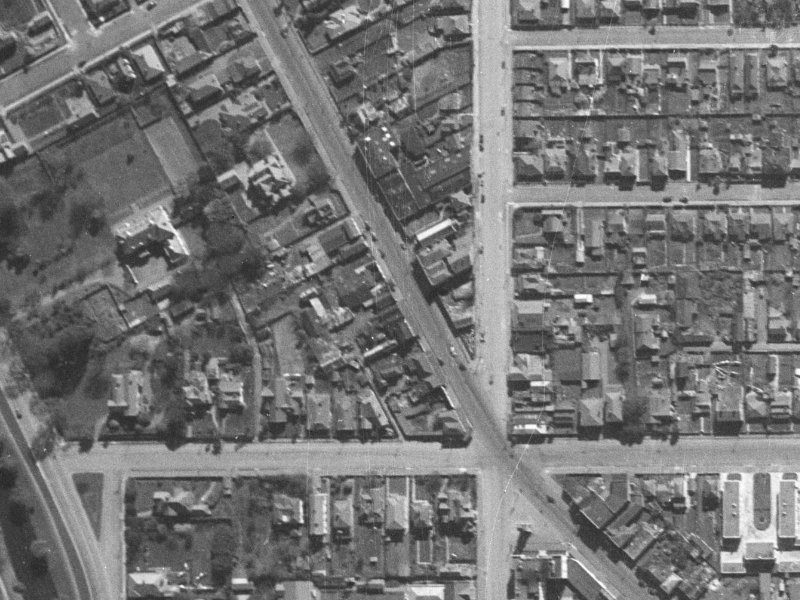 113 Victoria Street from the air, 1940-1944