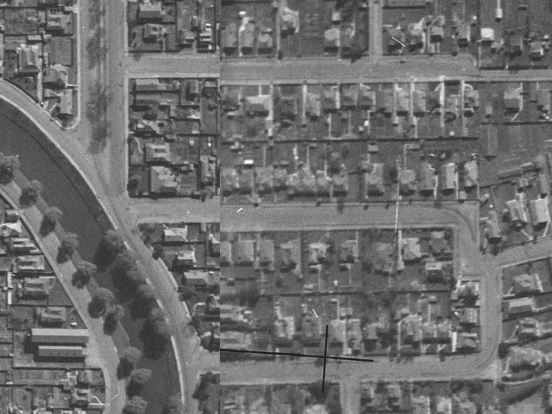 22 Heywood Terrace from the air, 1940-1944