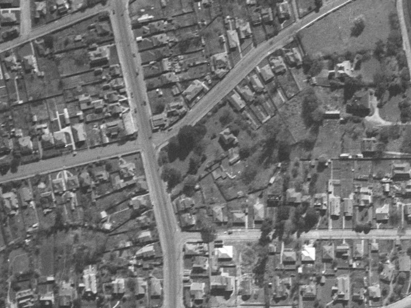 2 Sorensens Place from the air, 1940-1944