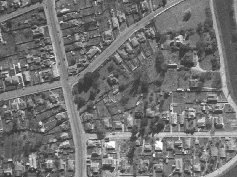 8 Sorensens Place from the air, 1940-1944