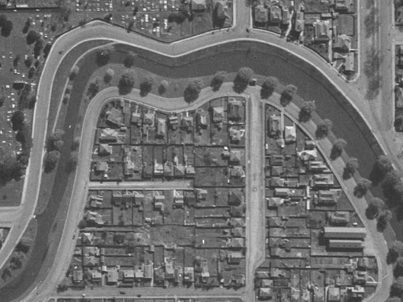 400 Oxford Terrace from the air, 1940-1944